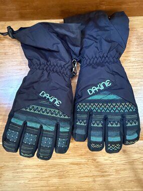 Dakine Black Snow DK Dry Gloves for Kids Xl-10-12 Yrs